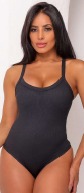 Body Feminino Preto com Bojo Macio Confortável Alça Suplex I Body Blusa Elegante